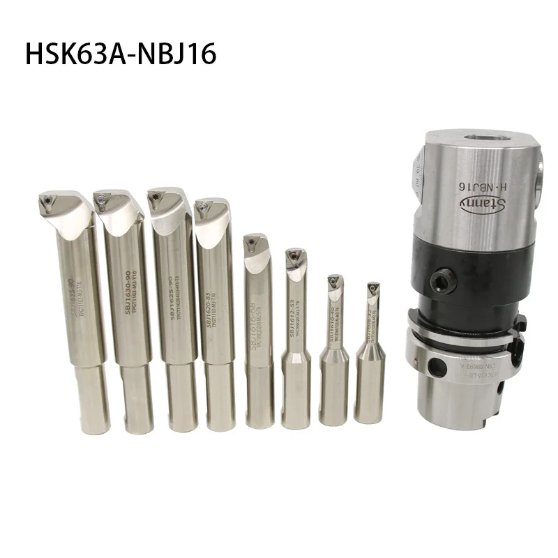 High Precision NBJ16 Boring Head System HSK63A R8 MTA 3 MTA4 MTA5 BT30 BT40 BT50 SK40 NT40 M16 Holder 8pcs 16mm Boring Bar