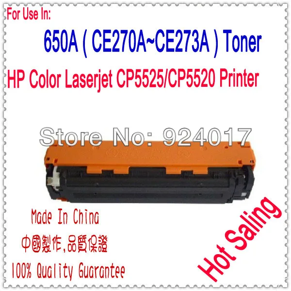 For HP 650A CE270A CE271A CE272A CE273A Toner Cartridge,For HP CP5525dn CP5525n CP5525xh M750 M750DN M750N Refill Color Toner