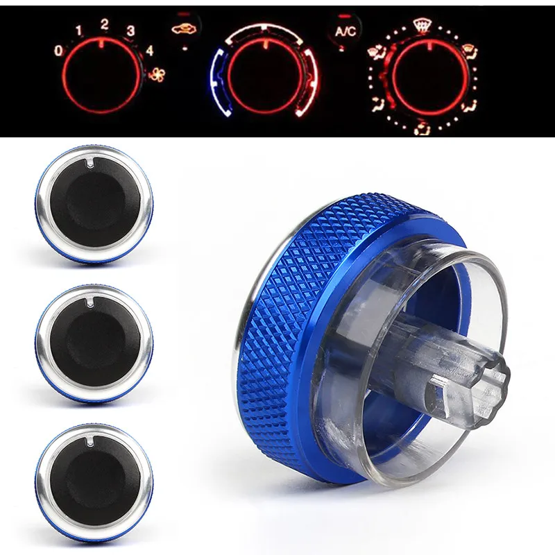 Bouton de commande de climatisation automatique, bouton AC pour Ford Focus 2 MK2 Focus 3 MK3 Mondeo, accessoires de style de voiture, 3 pièces