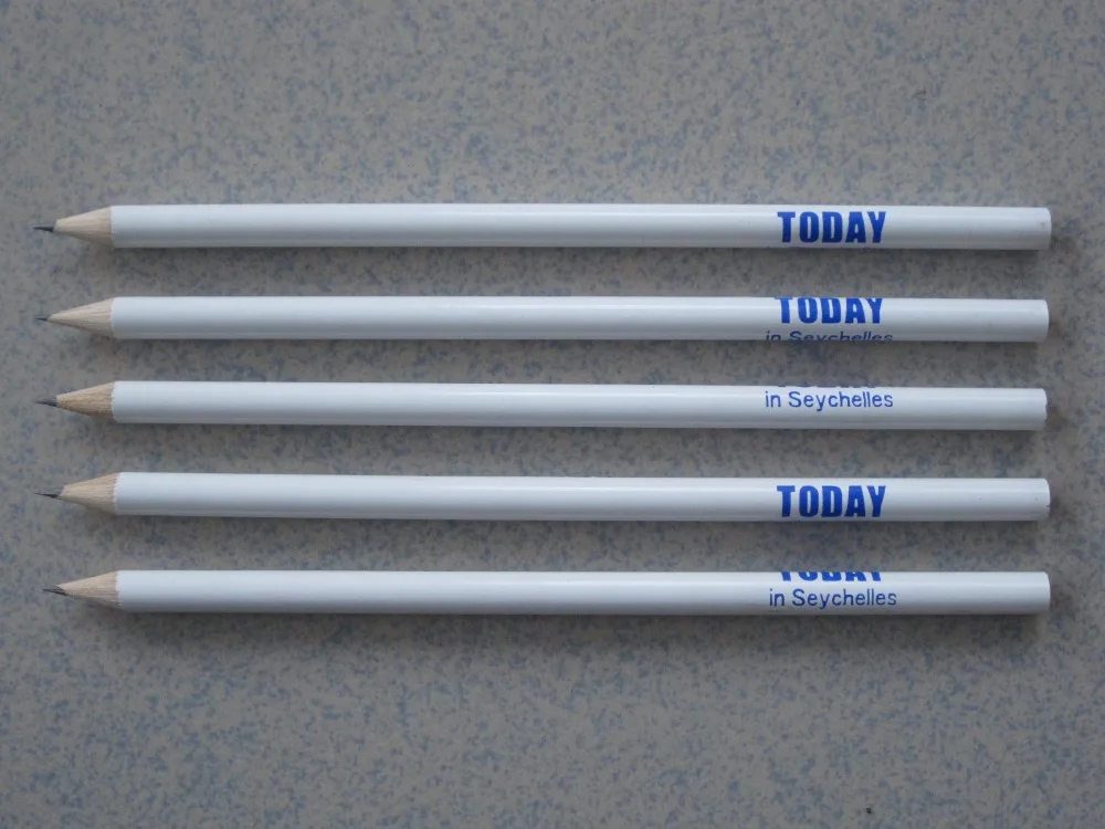 China supplier black natural white writing pencils promotion products pencil black wood pencil without eraser