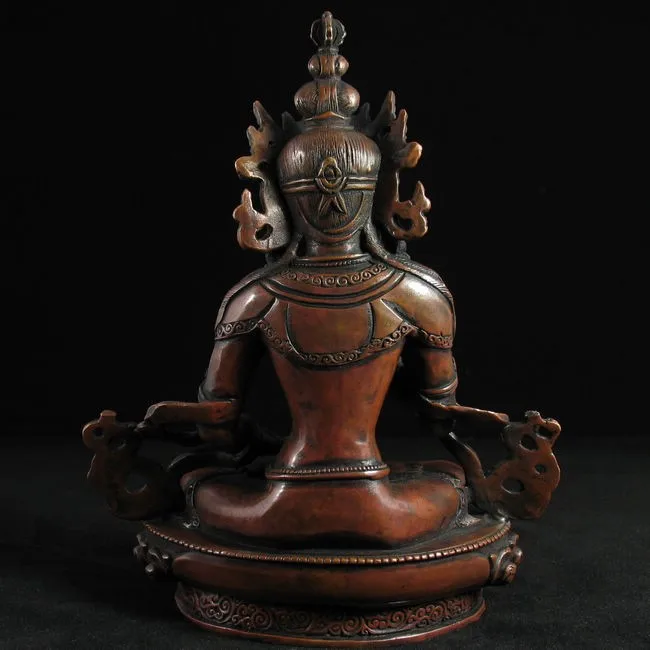 Free shipping Tibetan Buddhism/Tibetan Bronze Vajrasattva Buddha Statue 8.3