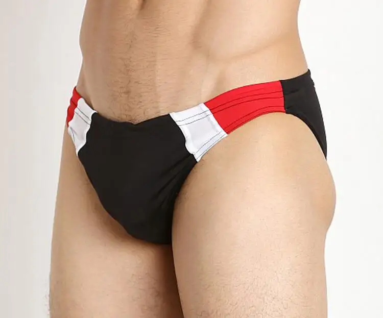 BOYTHOR Rise of a new brandCustomize the new Private customized Men\'s swimming trunks Pure color Sexy small waist