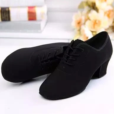 Zapatos deportivos de baile latino para mujer, calzado de salón moderno para adultos, Oxford con T1B, zapatillas de Fitness de dos partes