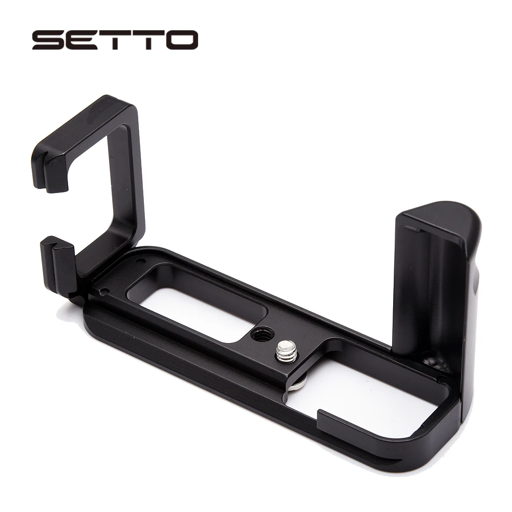 SETTO L Type Bracket Tripod Quick Release Plate Base Grip Handle For Fujifilm Fuji XT20 X-T20 X-T10 XT30 XT30 II Camera