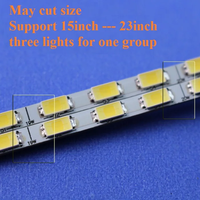 Kit 2 led strips+1 converter + cable LED backlight kit 540mm,work for 15\