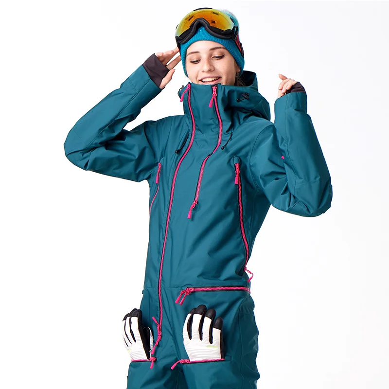 RUNNING RIVER Brand Waterproof jumpsuit For women Snowboard Suit  women Snowboard Jacket Female Snowboarding Set Clothing #B7091