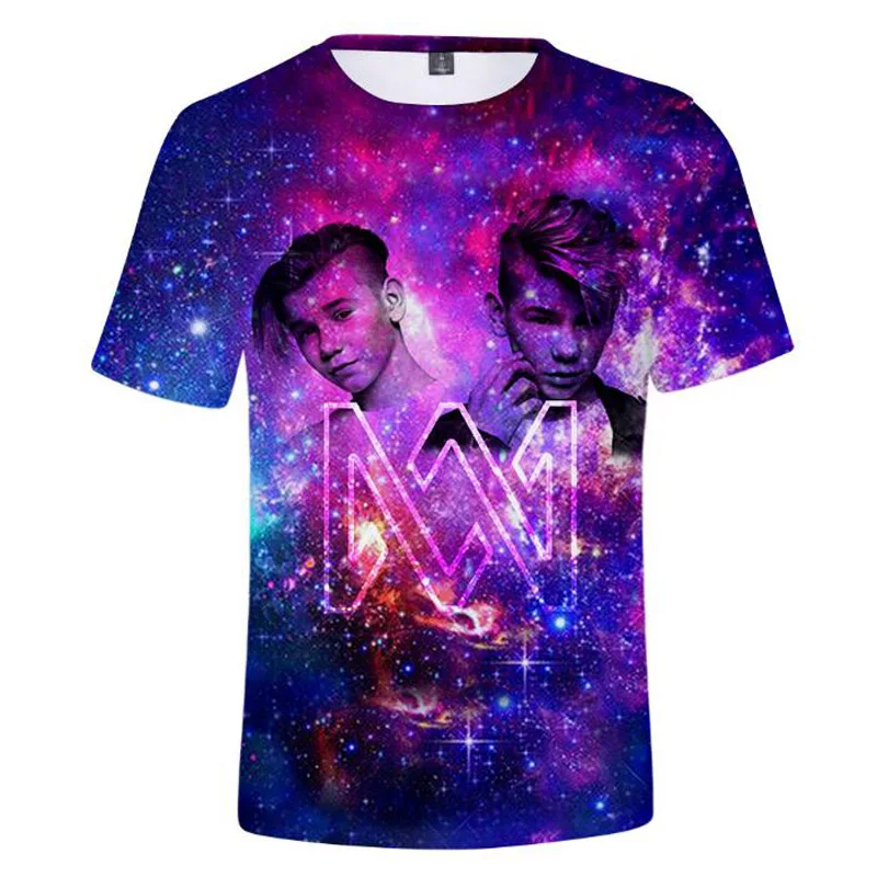 Marcus and Martinus 3D Print T Shirt Cool T-shirt Summer Fashion Short Sleeve Hip Hop Streetwear Oversized TShirt Women