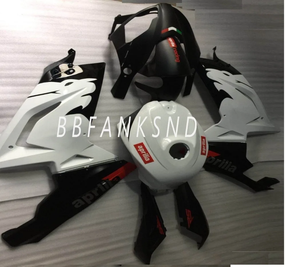 Injection For Aprilia RS-125 RS125 06 07 08 09 10 11 White black RS4 RSV125 RS 125 2006 2007 2008 2009 2010 2011 Fairing