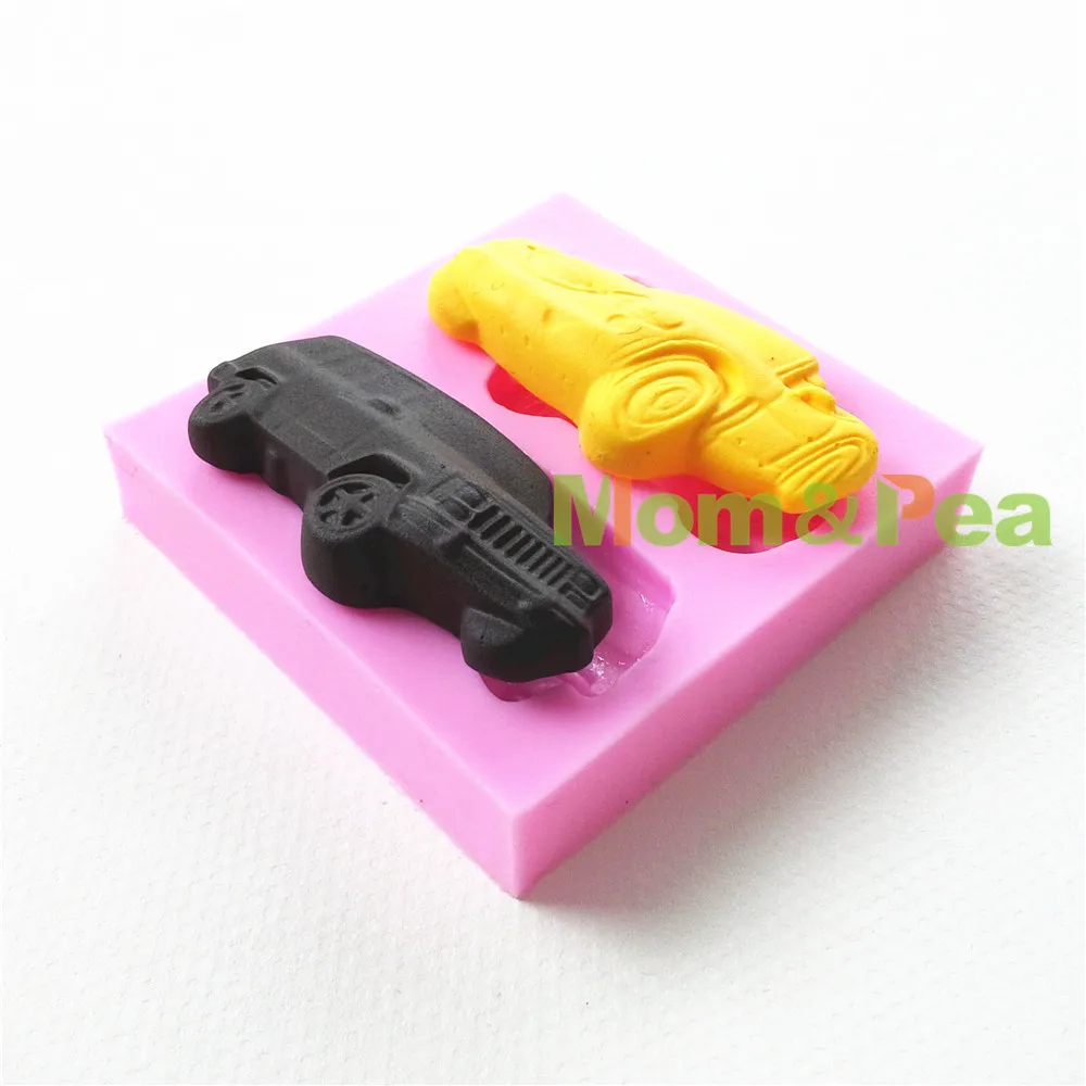 Mom&Pea 0656 Free Shipping Super Car Shaped High Quality Silicone Cake Decoration Fondant Cake 3D Mold