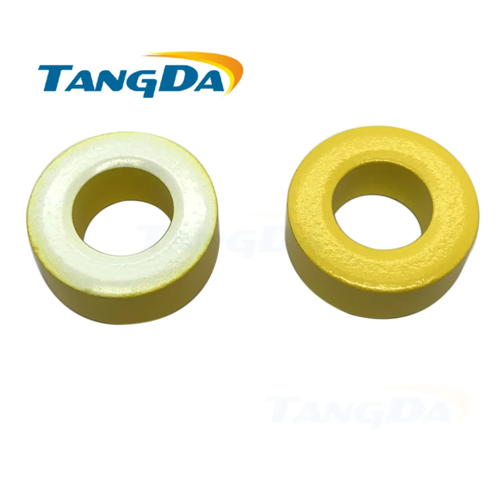 

KT106-26 Iron powder cores T106-26 OD*ID*HT 27*14*11.5 mm 93nH/N2 75ue Iron dust Ferrite Toroid Core toroidal yellow white AG