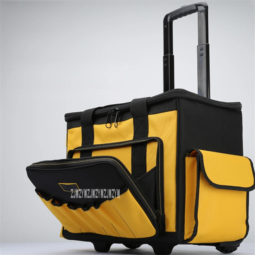 Trolley Wheel Toolbox  Multifunction Roller Type Tool Trolley Case Large Capacity Thickening Wear-resistant Trolley Bag