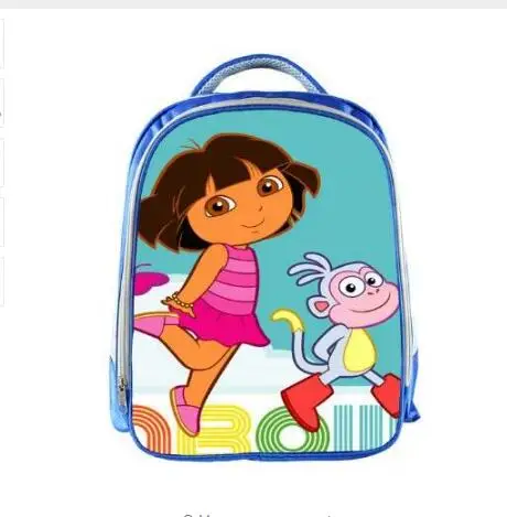 Mochilas escolares de dibujos animados en 3D para niños y niñas, morral escolar de 13 pulgadas con diseño de Dora, Mochila bonita para estudiantes,