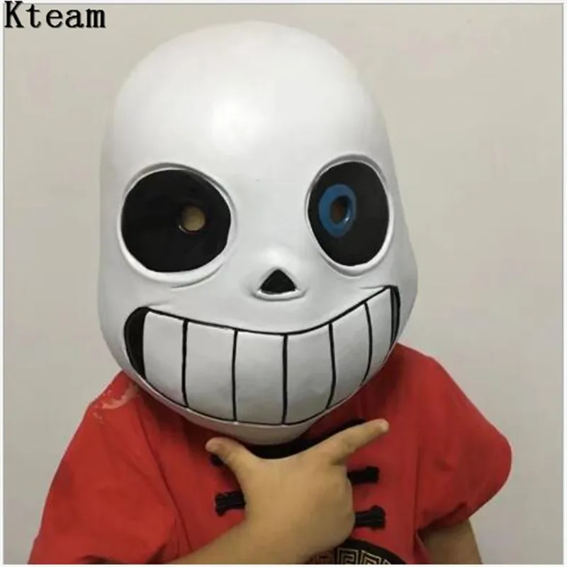 Hot Sale Famous Game Undertale Mask Hard Latex Adults Cosplay Sans helmet Full Head Masks Halloween Party Cosplay Prop Toys