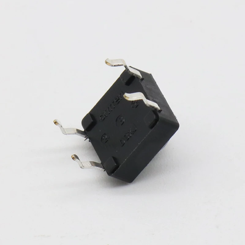 20pcs/lot 8x8x5MM 4PIN G77 Conductive Silicone Soundless Tactile Tact Push Button Micro Switch Self-reset