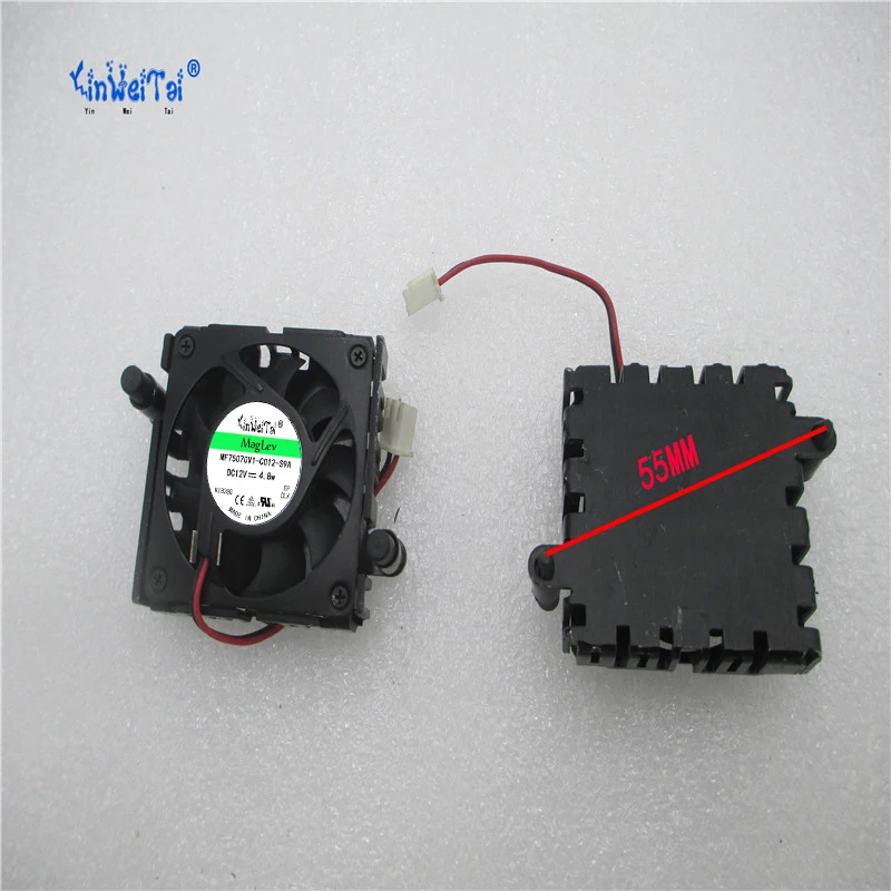 90%NEW original fan FOR ARX Cera Dyna VGA COOLER pitch 55mm 2pin cooling fan