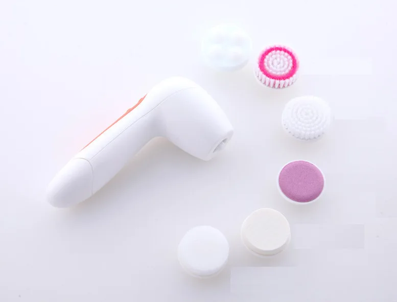 6 in 1 Electric Face Cleanser, Multi-function Rotary Facial Cleansing brush and Massager Battery Power