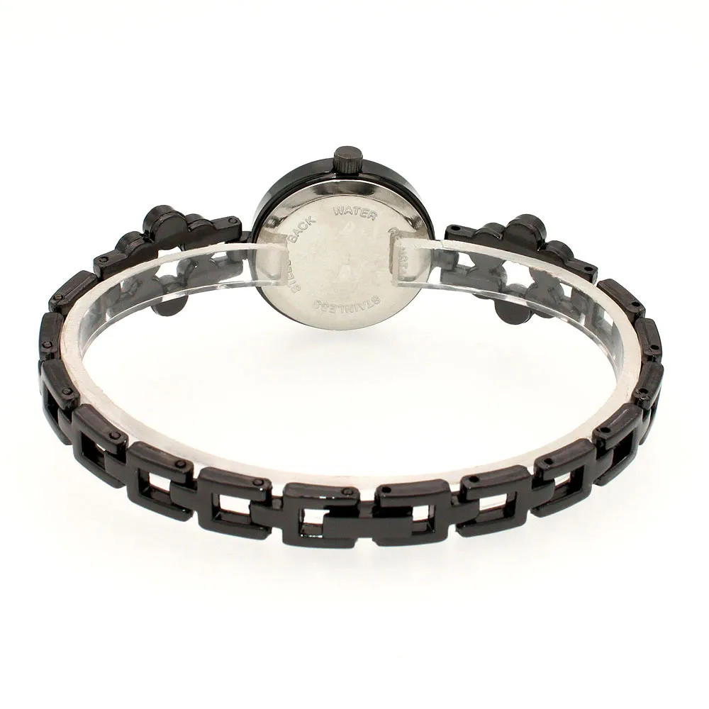 Часы Chaoyada женские кварцевые, роскошные модные повседневные, с браслетом, черные, O144