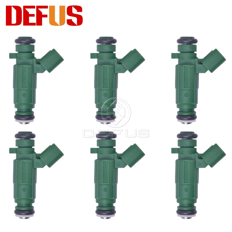 DEFUS 6X Bico Fuel Injector Nozzle 35310-3C400  for Hyundai Sorento Santa Fe 3.5L V6 10-14 Engine Injection 353103C400 FJ1106