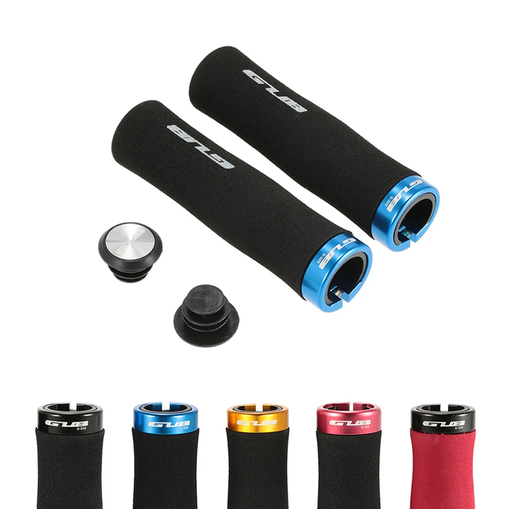 

MTB Bicycle Bike Handlebar Grips Folding Bike High Density Handlebar Sponge Grips Single Lock-On Clamps Anti-Skid Soft Grip Foam