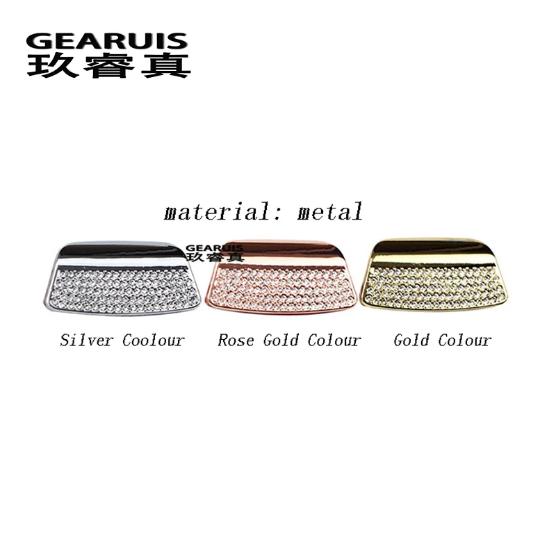 Car armrest box handle decoration covers Stickers trim For Mercedes Benz E Class W213 lnterior auto accessories decal sequins