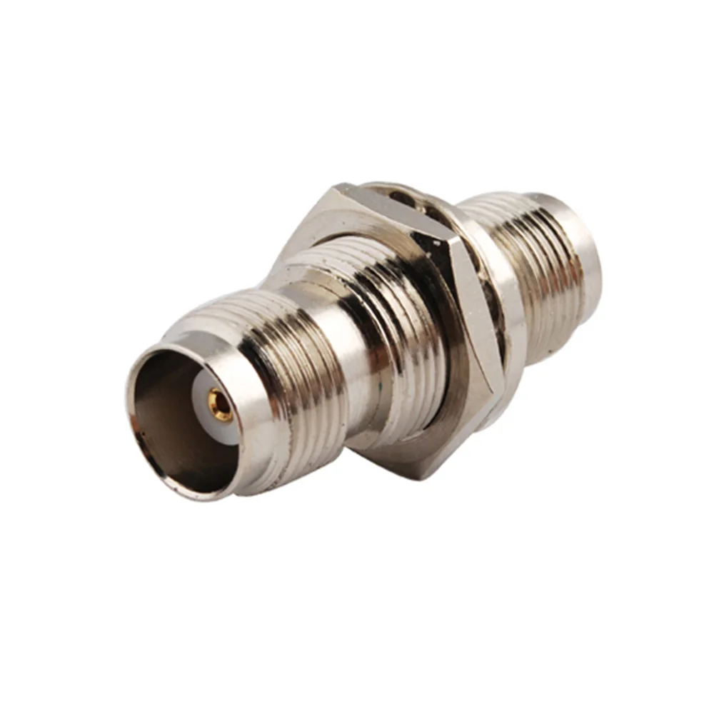 Eightwood 5 PCS TNC to TNC RF Coaxial Adapter TNC Jack Female to TNC Jack Female Bulkhead Connector Straight In-Series