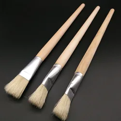 Porco Cerdas Oil Desenho Pen, pincel de pintura, colagem Escova, Art Supplies, Big Row, Escova Artista, 2pcs por conjunto