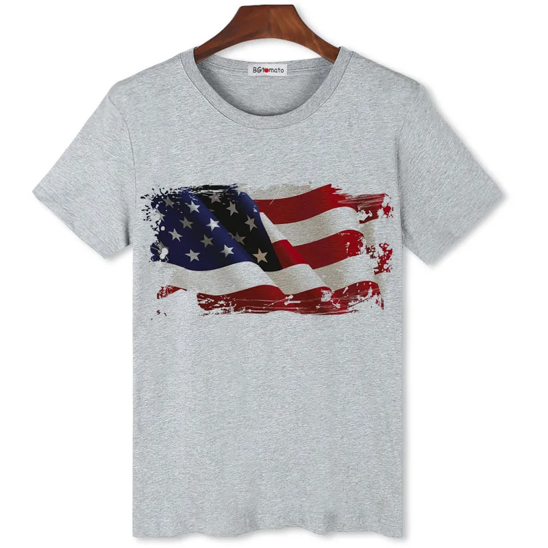 BGtomato 3D American Flag T-shirt per uomo Summer cool top camicie casual a maniche corte marca T-shirt comode di buona qualità