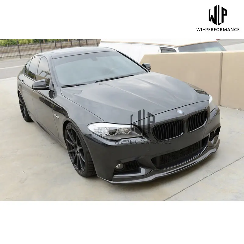 F10 F18 MT Carbon Fiber Front Lip Splitter Car Styling for BMW 5 Series F10 F18 M-TECH Arkym Style 520i 525i 530i 535i 2011-2017