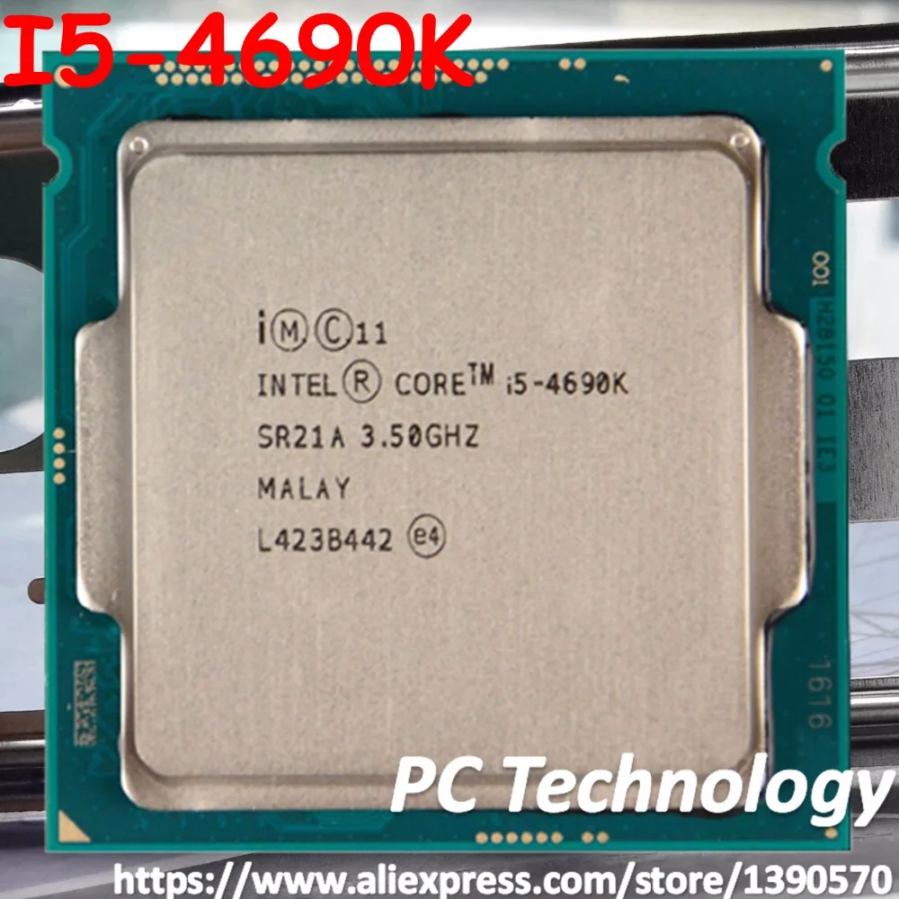 Original Intel Core I5-4690K SR21A CPU 3.50GHz 6M 84W LGA1150 Quad-core Desktop I5 4690K processor Free shipping