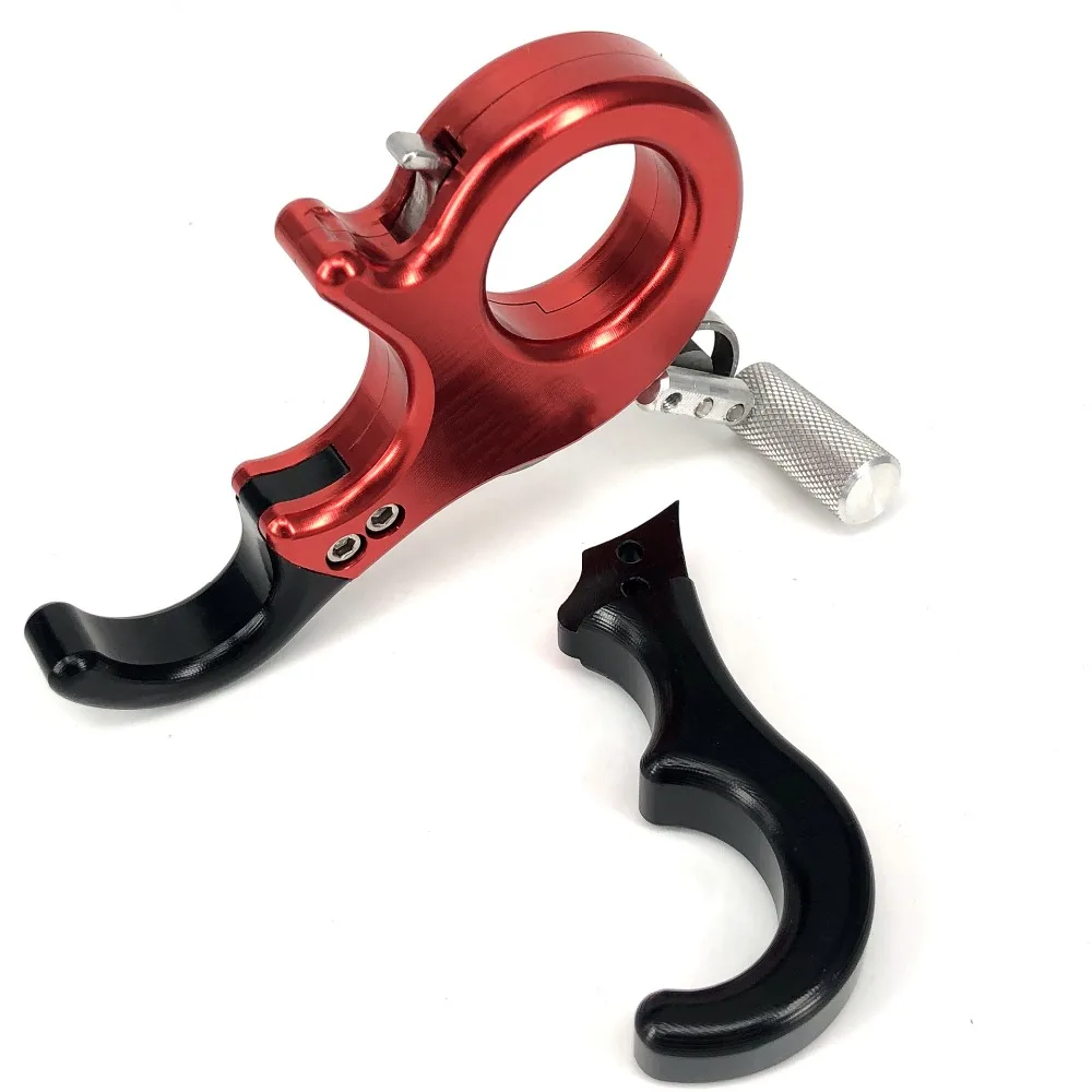 3/4 Finger Change Release Aluminum Finger Caliper Release Aids for Compound Bow Archery Hunting