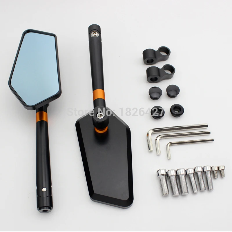 

Aluminum CNC Motorcycle Mirrors For Yamaha FZ1000N FZ1N FZ6N FZ6 FZ1 TMAX530 Kawasaki Z750/Z1000 ER-6N Benelli BJ300 BJ600 Black