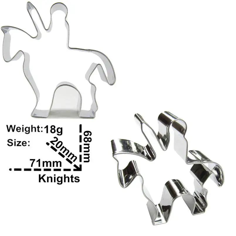 Knight Shape Stainless Steel Baking Mold This is the cheapest and best Kitchen moulds Direct Selling + all over the world