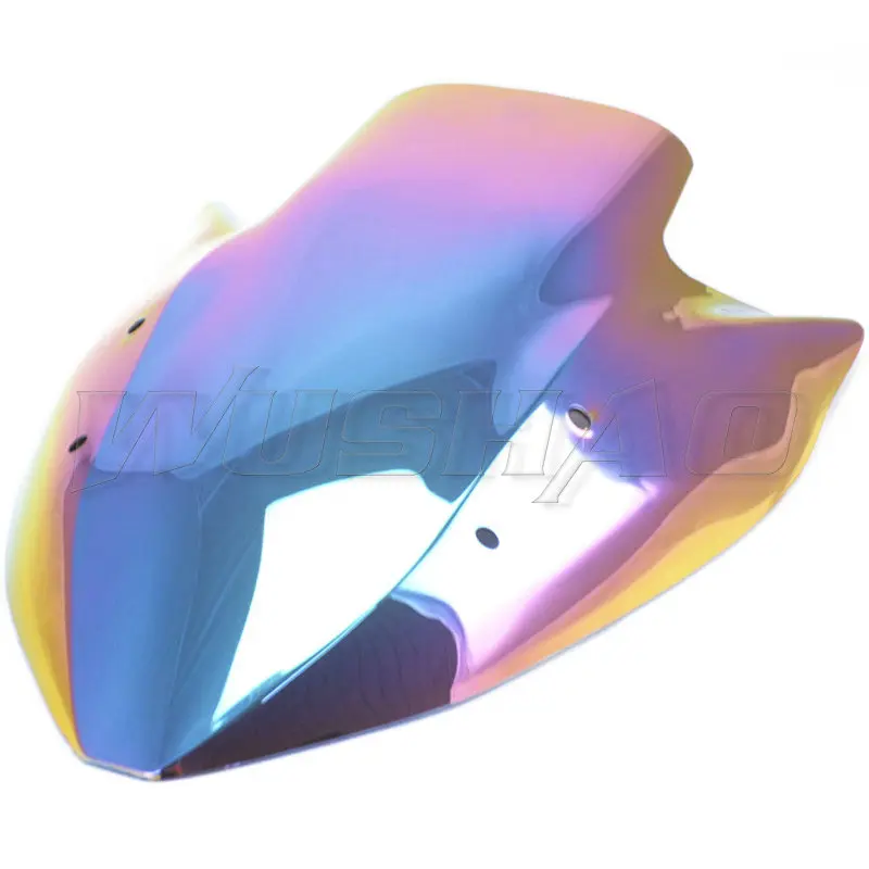 Motorcycle Double Bubble Windshield WindScreen Screen For 2003 2004 2005 2006 Kawasaki Z1000 Z 1000 Black Iridium Clear