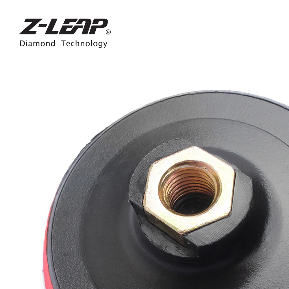 Z-LEAP 2 Pieces 4 Inch Polishing Backing Pads Plastic Foam Car Polishing Burnishing Grinders Backer Plate Buffing Holder