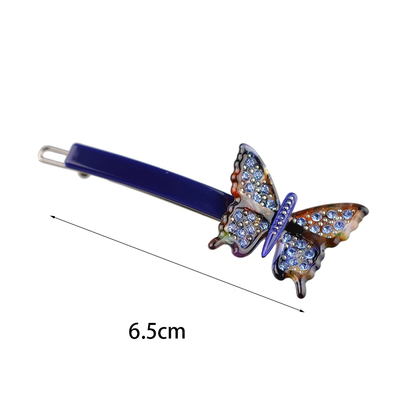 Women headwear vintage hair pin rhinestone hair clips for girls butterfly hair accessories for women