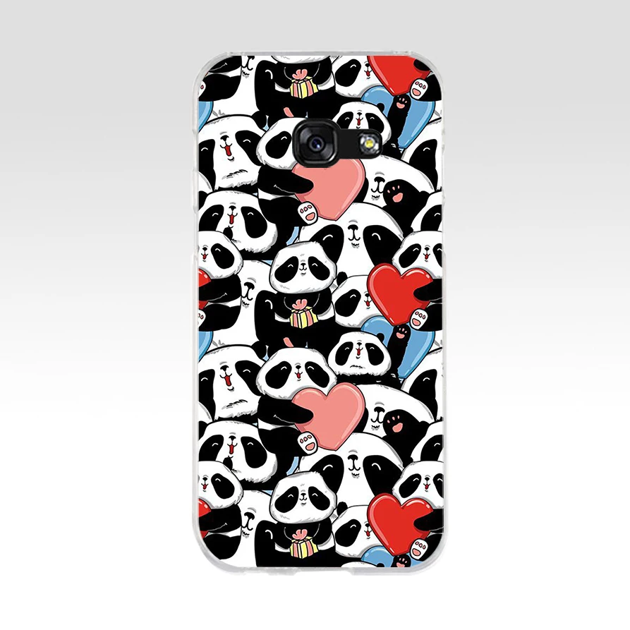 315SD cute little panda Soft Silicone Tpu Cover phone Case for Samsung A5 2017