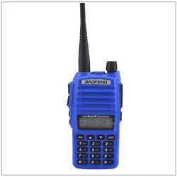 Portable Baofeng Radio UV-82 Walkie Talkie Color Blue Dual Band VHF/ UHF Ham Radio Transceiver Baofeng UV82 w/Free Earpiece