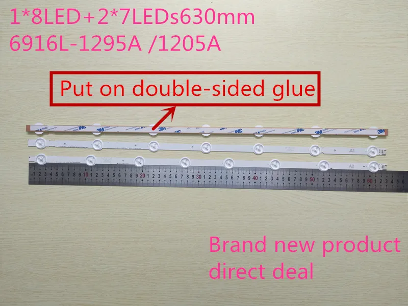 

Original 60pcs(40*A1*7LED,20*A2*8LED)LED backlight bar for LG 32" 6916L-1204A 6916L-1205A 6916L-1105A 6916L-1106A 6916L-1295A 12