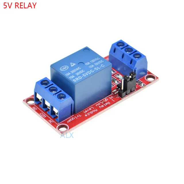 1 channel  5V 12V 24V relay module board with ptocoupler isolation high and low level trigger one channel relay expansion board