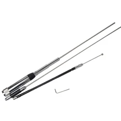 Stainless Steel SL16-male HH-9000 Mobile Antenna 125cm 29.6 /50/144 /430MHz for TH-9800 Car Radio Walkie Talkie Accessories