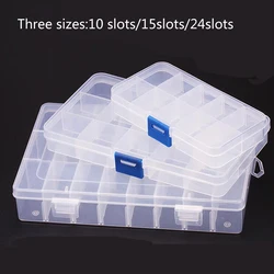 1PC New 15 Slots Cells Portable Jewelry Tool Box Container Ring Electronic Parts Screw Beads Component Storage Box