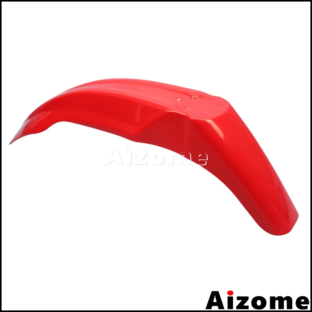 Universal Enduro Off Road Red Front Fender Front Mud Guard For Honda XR CRF 230 250 450 650 Motocross ABS Plastic Mudguard