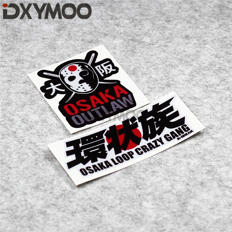 Japanese Osaka Car Styling Tape Motorcycle Guitar Laptop Stickers for OSAKA LOOP CRAZY GANG OUTLAW