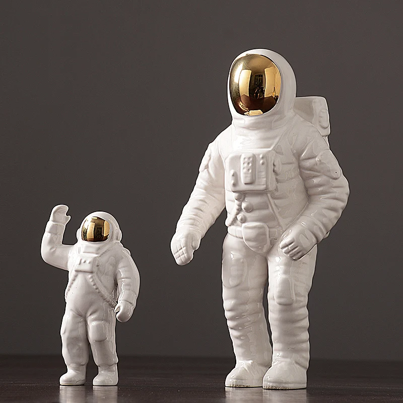 

Unique creative space astronauts ceramic figurines decorative ornaments Living room ornaments
