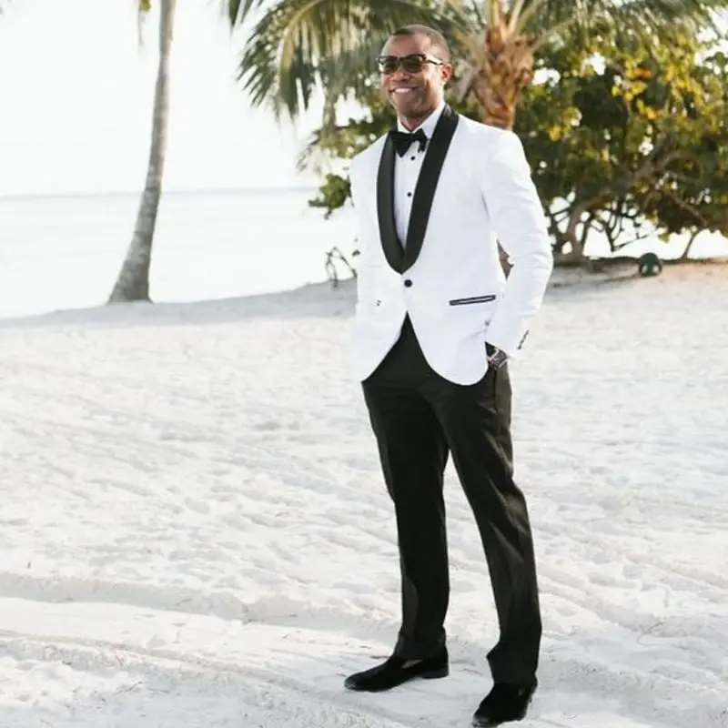 

Fashionable One Button Groom Tuxedos Groomsmen Shawl Lapel Mens Suits Blazers (Jacket+Pants+Tie) W:952