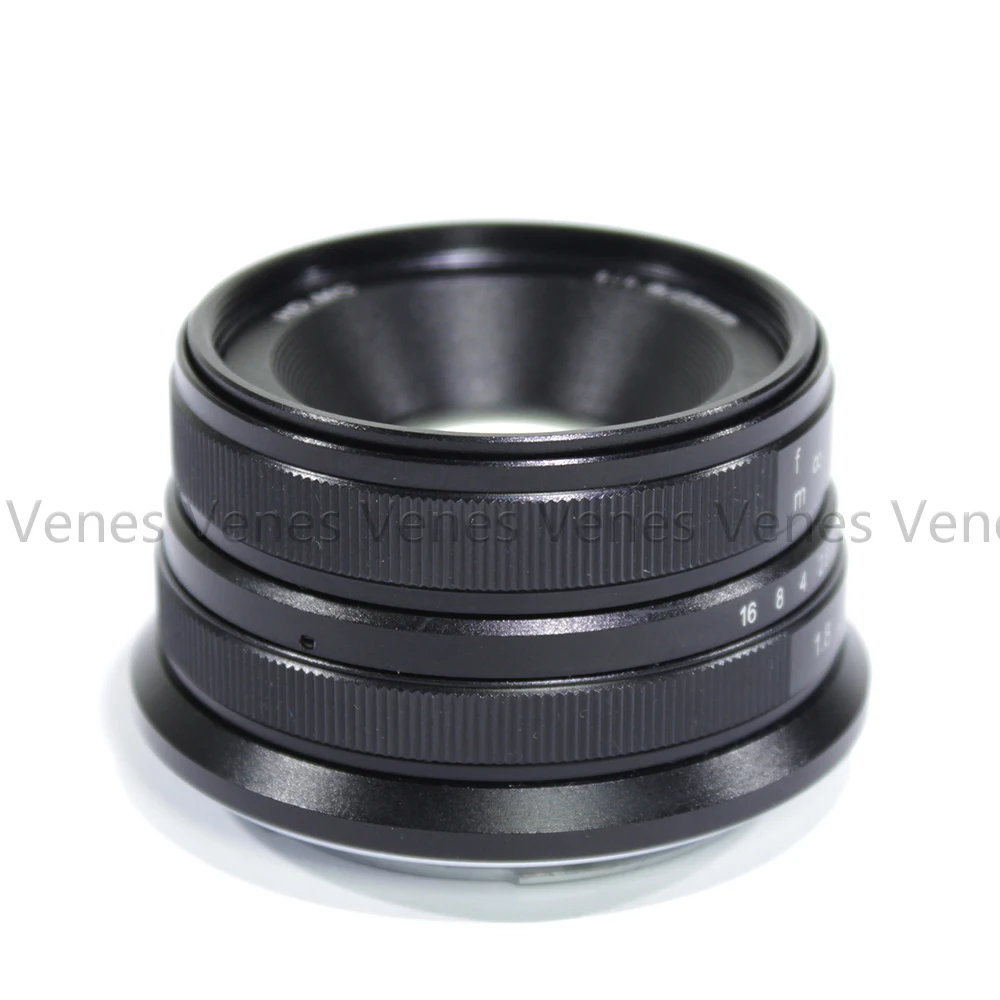 Venes 25mm F1.8 HD.MC Manual Focus Lens for Micro Four Thirds Micro 4/3 mount Cameras GX8 for Nex mount Cameras A6300