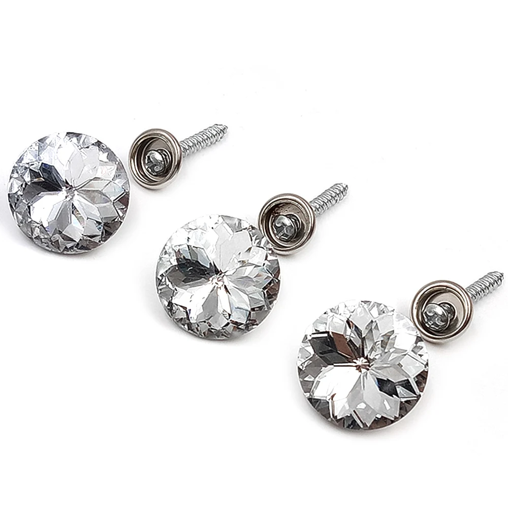 

10 Sets 20/25/30 MM Crystal Buckle Soft Sofa Nails Diamond Buttons Background Decorative Rivets