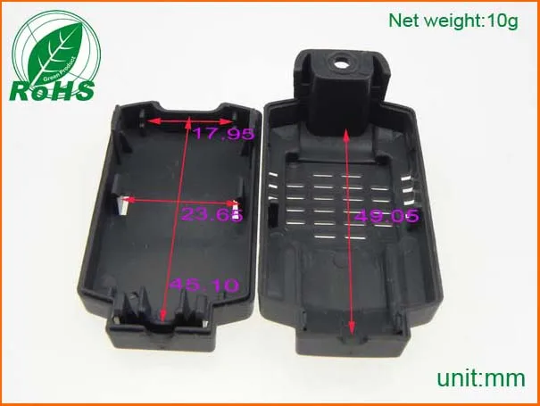 60*30*17 Mm Gratis Verzending Behuizing Plastic Behuizing Instrument Shell Behuizing Sensor Controller Grijs Kleur