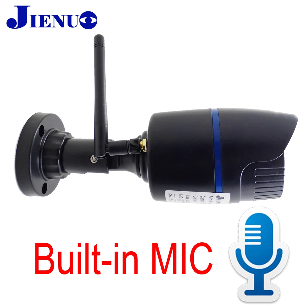 JIENU IP Camera Wireless 720P 960P 1080P CCTV Security Outdoor Waterproof home cam Support Micro sd slot ipcam wifi Built-in MIC