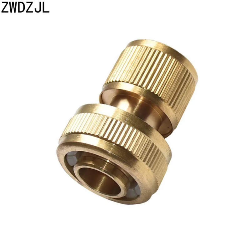 Brass 3/4 hose Quick Connector Garden tap  Garden Irrigation 25mm hose Connector  Pure copper Adapter 6pcs